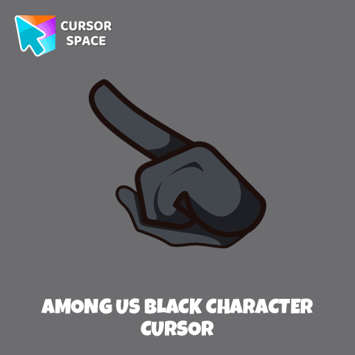 Among Us Black Character cursor